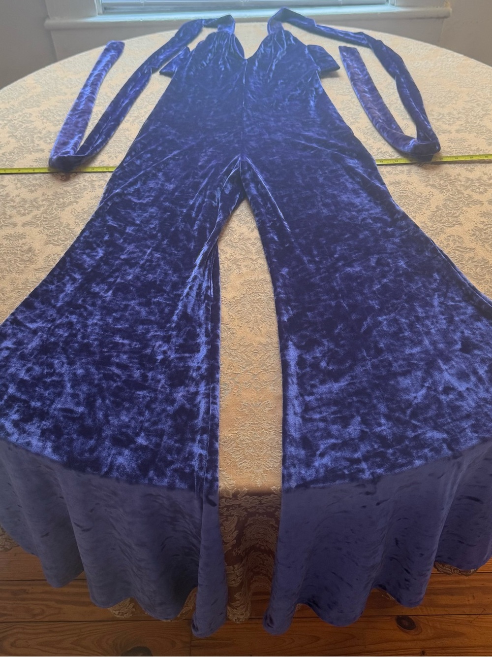 Warrior Within Designs “Velvet Tigra” Wide-Leg Purple Jumpsuit - Picture 2 of 8